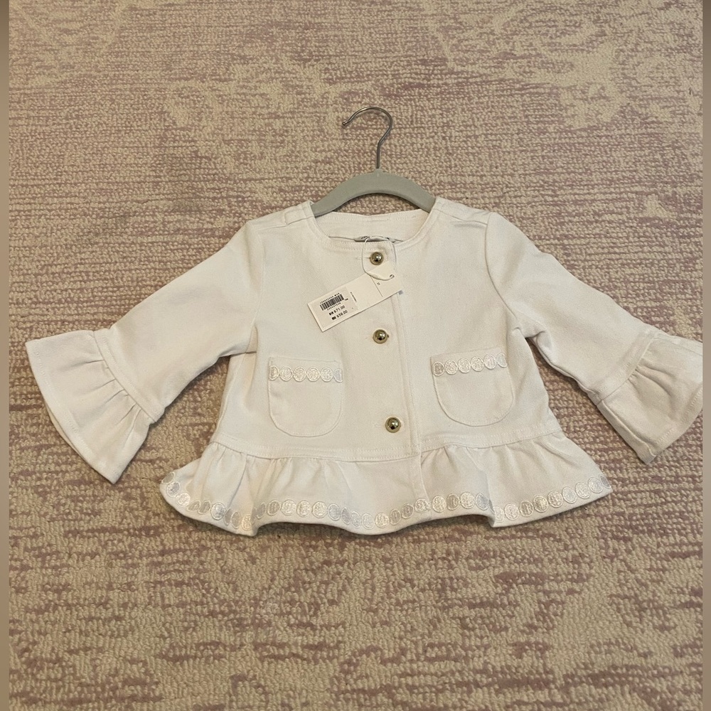 Janie and Jack 2T white girls jacket. Tags on.